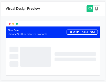 Promotion Design toggle and preview 3